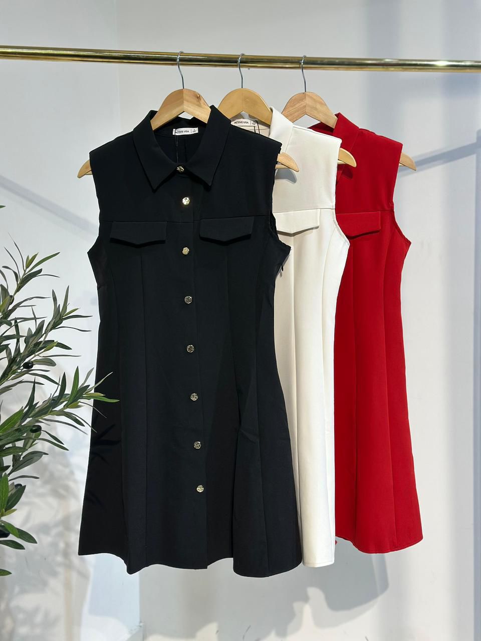 Vestido Botones al Frente