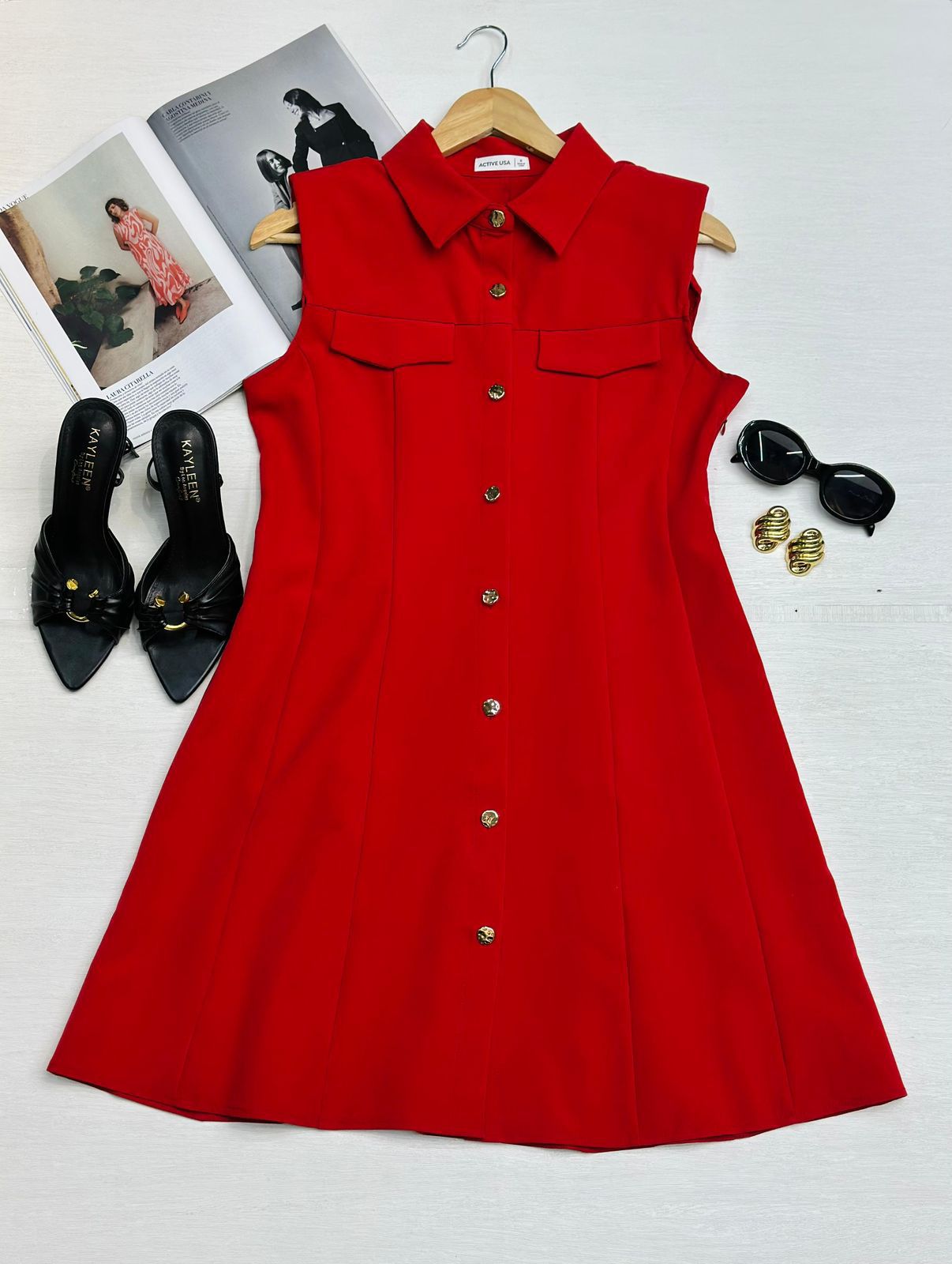 Vestido Botones al Frente