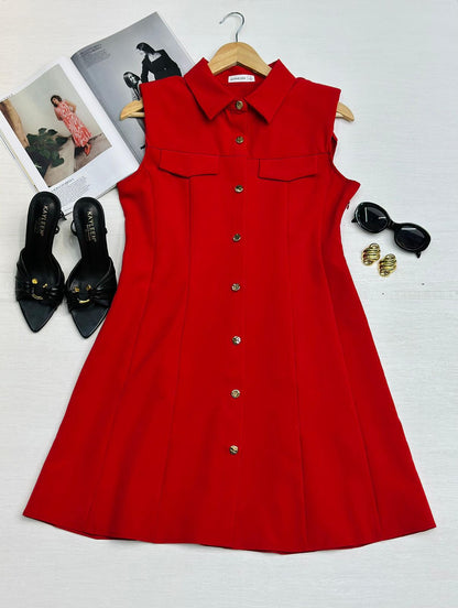 Vestido Botones al Frente