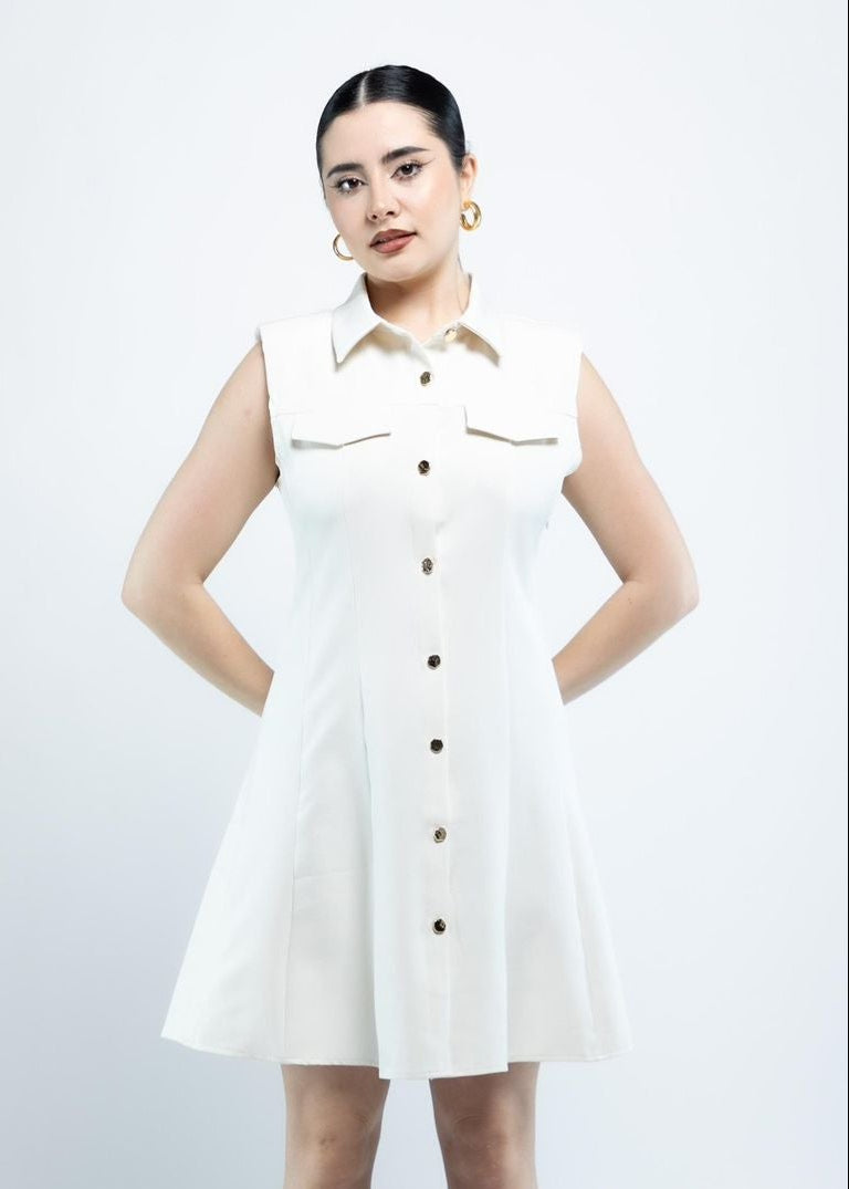 Vestido Botones al Frente