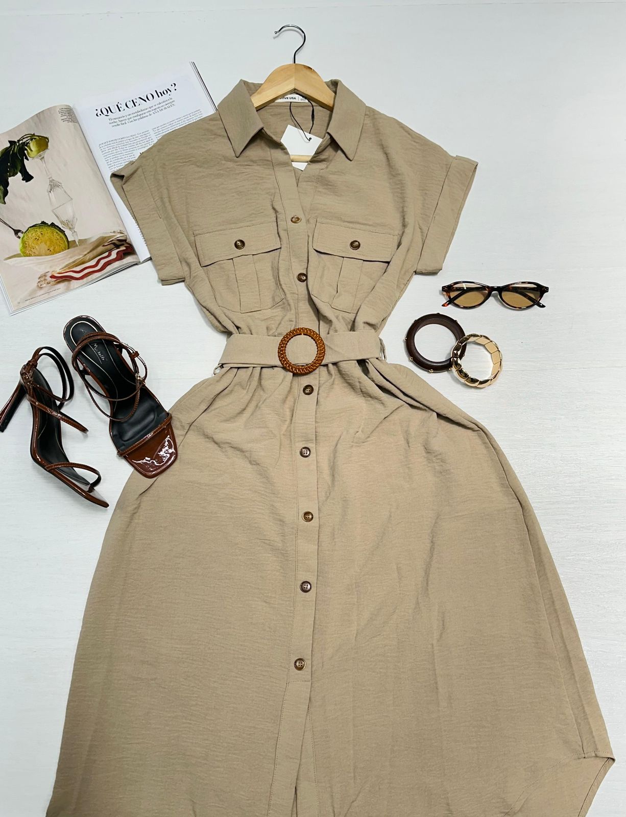 Vestido Camisero Maxi