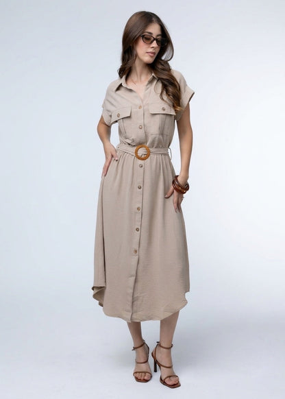 Vestido Camisero Maxi