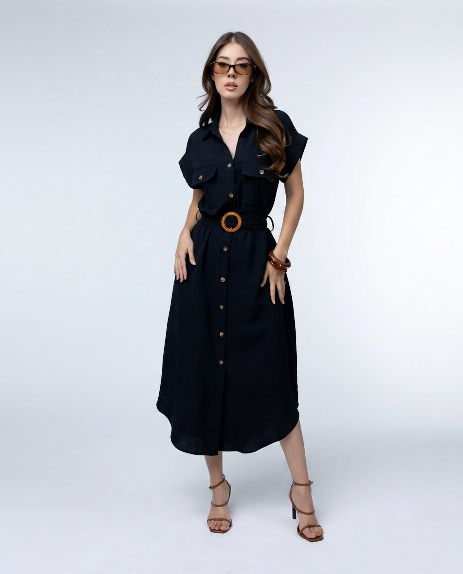 Vestido Camisero Maxi