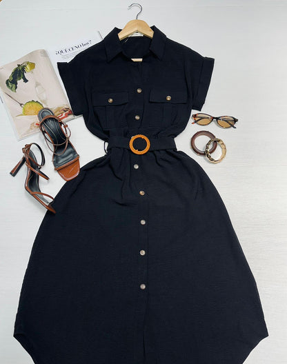 Vestido Camisero Maxi