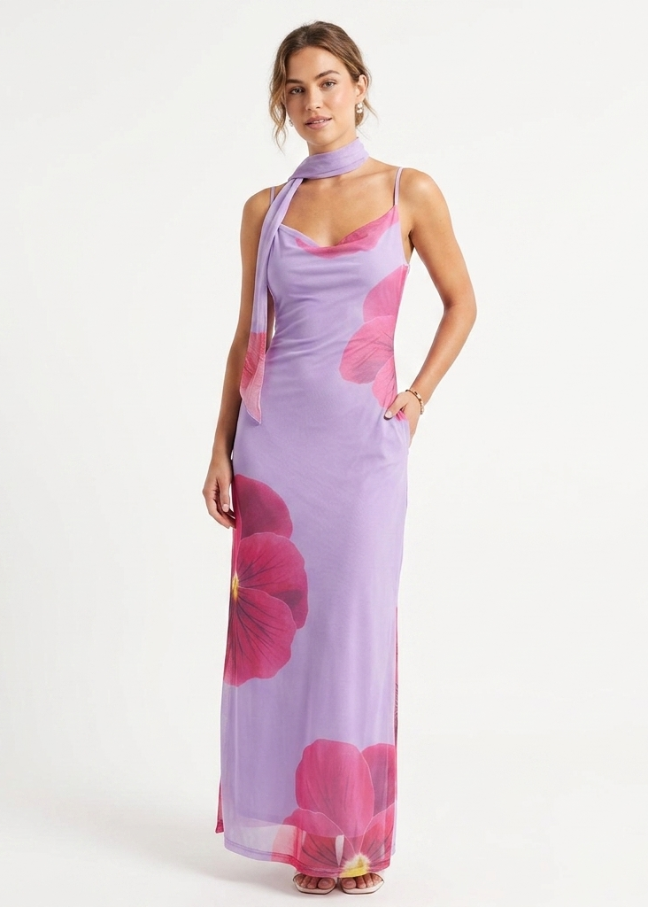 Vestido Mesh Floral