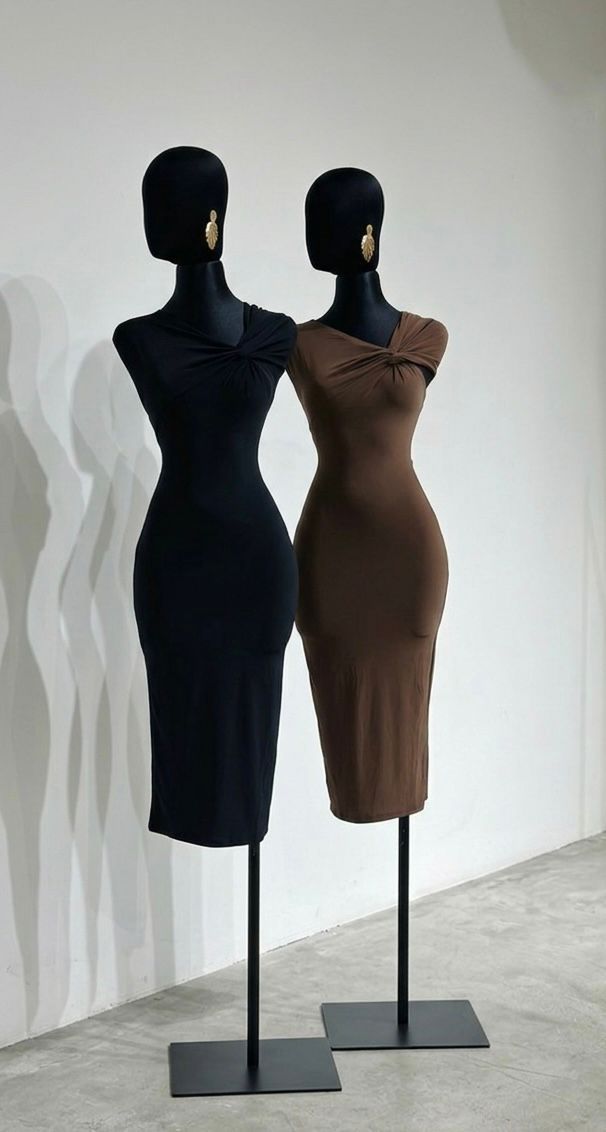 Vestido Ribbed Detalle en Hombro