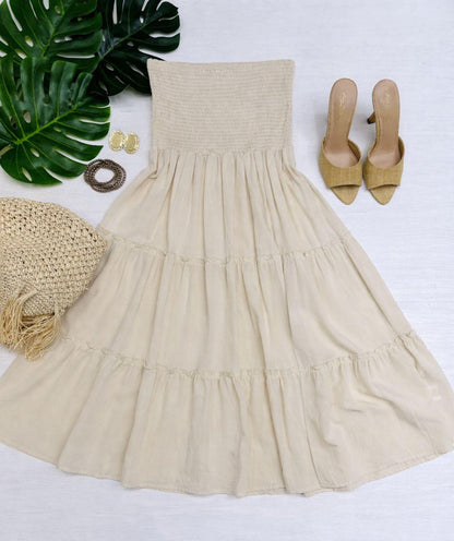 Vestido Corto Strapless