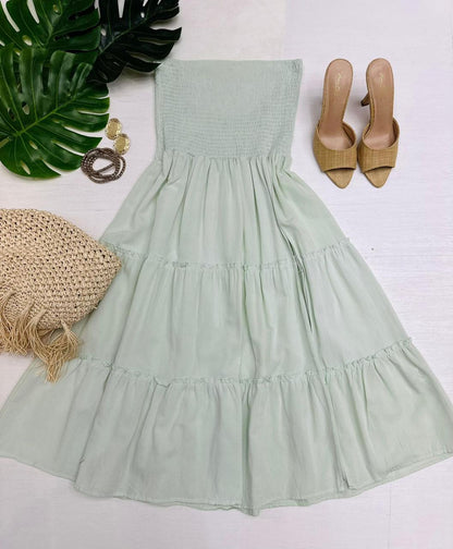 Vestido Corto Strapless