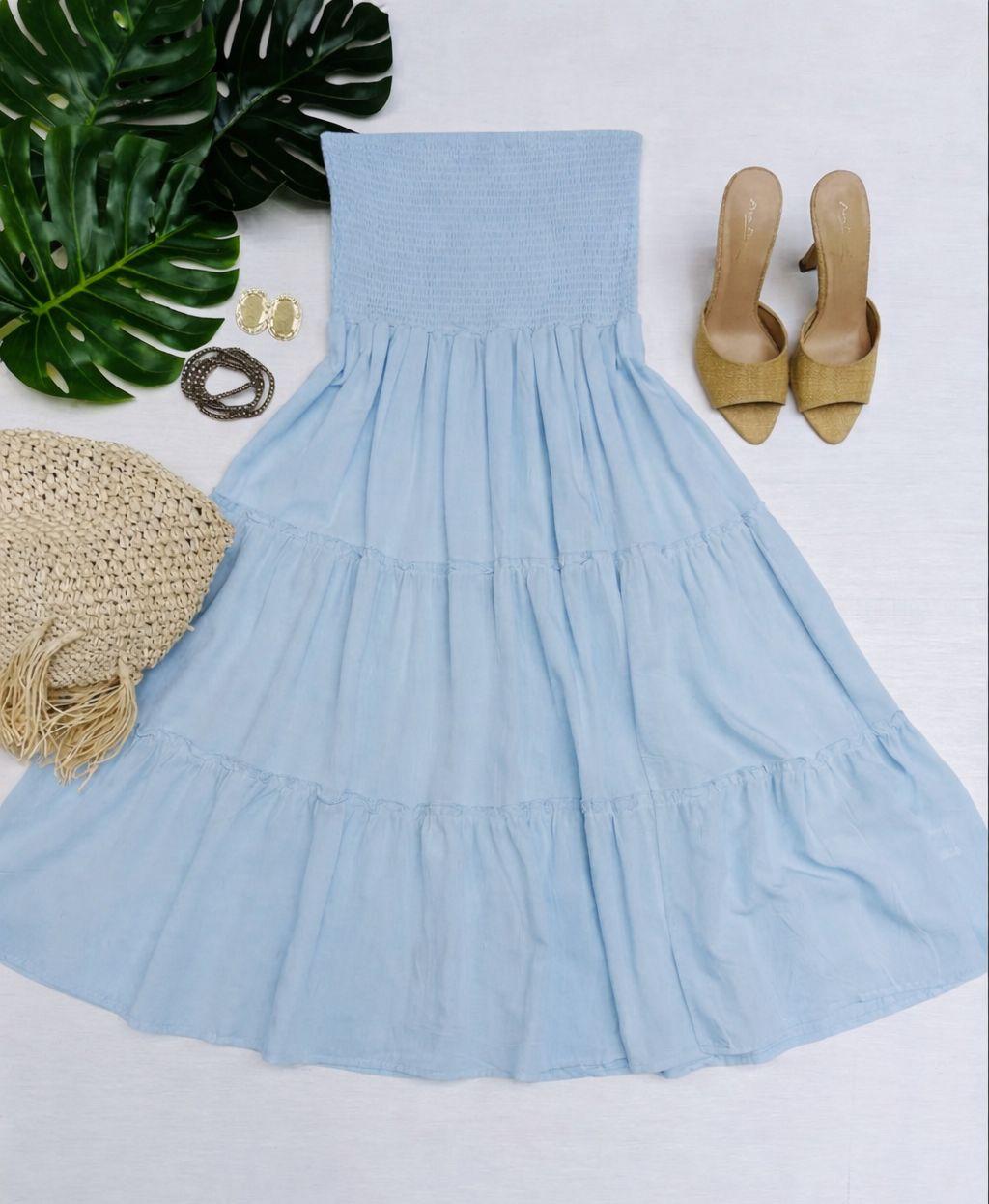 Vestido Corto Strapless