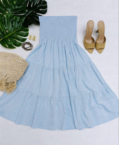 Vestido Corto Strapless