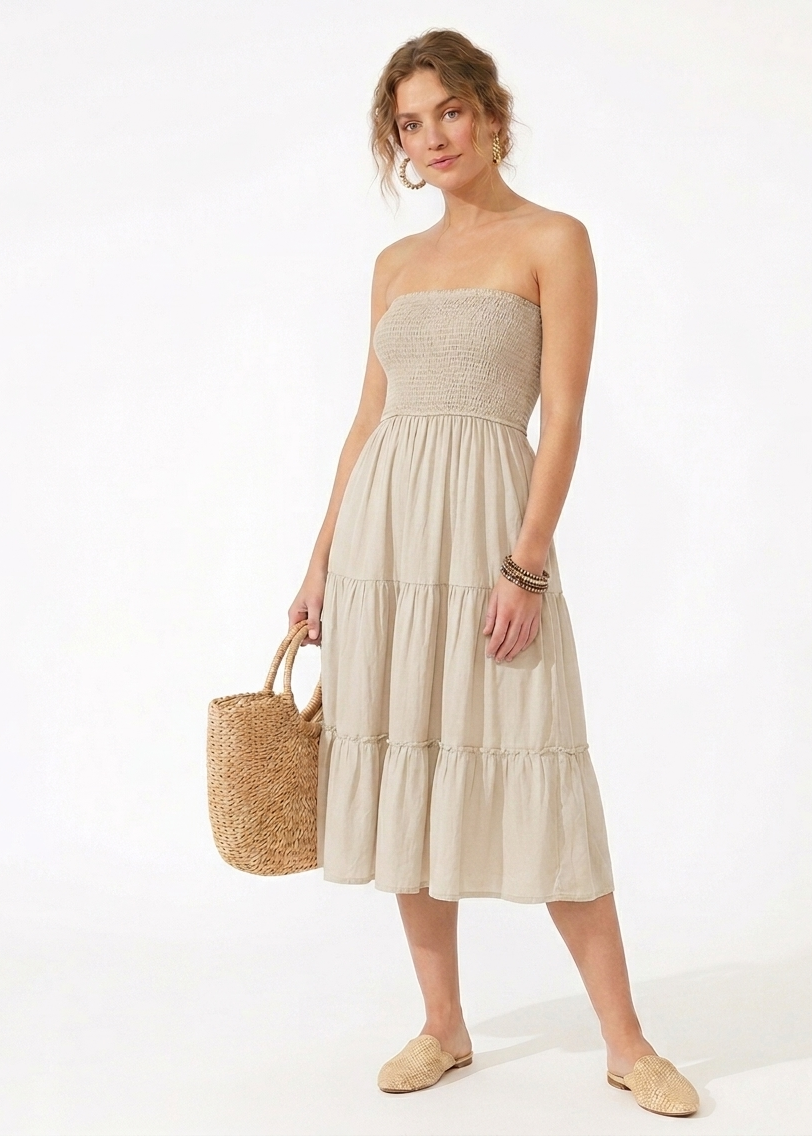 Vestido Corto Strapless