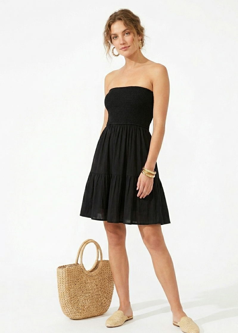 Vestido Corto Strapless