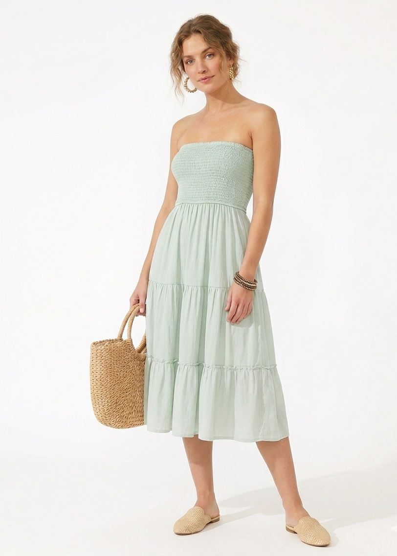 Vestido Corto Strapless
