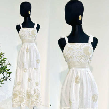 Vestido de tirantes con estampado de verano
